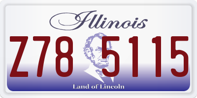 IL license plate Z785115