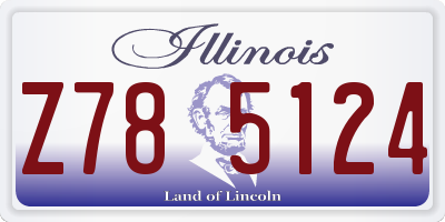 IL license plate Z785124