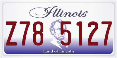 IL license plate Z785127