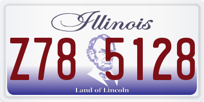 IL license plate Z785128