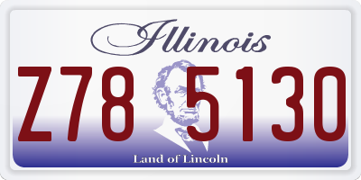 IL license plate Z785130