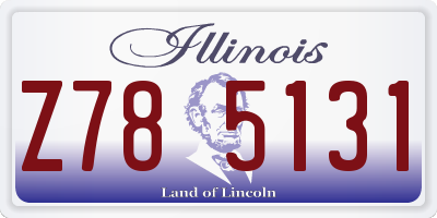 IL license plate Z785131