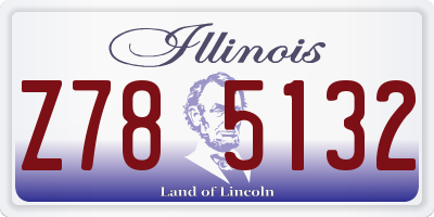 IL license plate Z785132