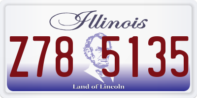IL license plate Z785135