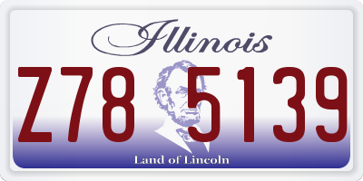 IL license plate Z785139