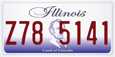 IL license plate Z785141