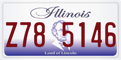 IL license plate Z785146