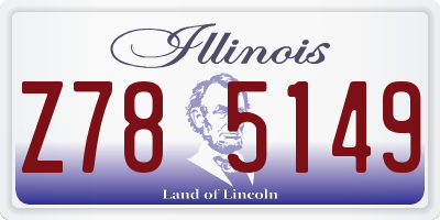 IL license plate Z785149