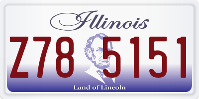 IL license plate Z785151