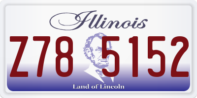 IL license plate Z785152