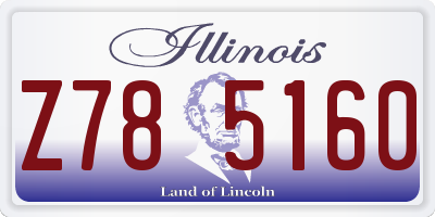 IL license plate Z785160