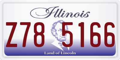IL license plate Z785166