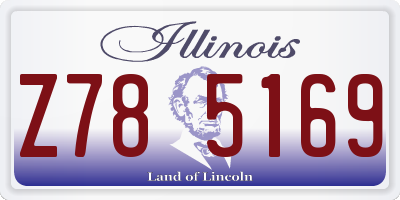 IL license plate Z785169
