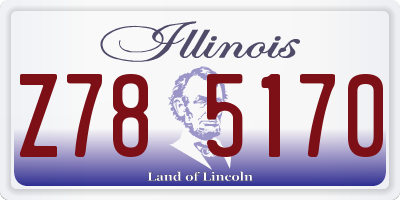 IL license plate Z785170