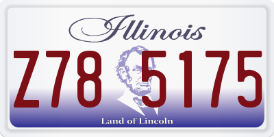 IL license plate Z785175