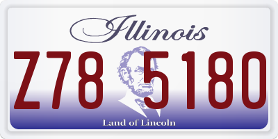 IL license plate Z785180