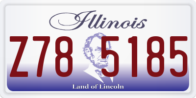 IL license plate Z785185