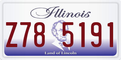 IL license plate Z785191