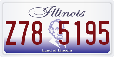 IL license plate Z785195