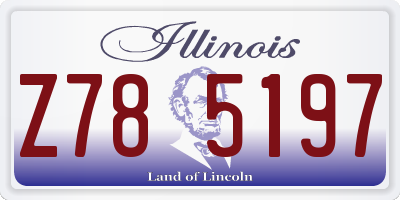 IL license plate Z785197