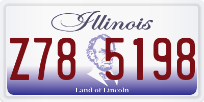 IL license plate Z785198