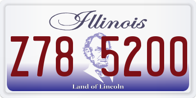 IL license plate Z785200