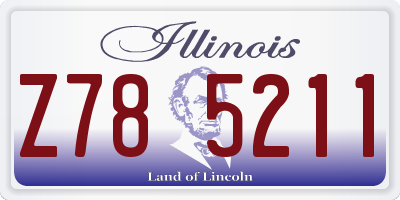 IL license plate Z785211