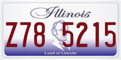 IL license plate Z785215