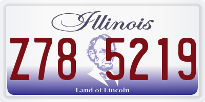IL license plate Z785219