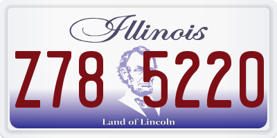 IL license plate Z785220