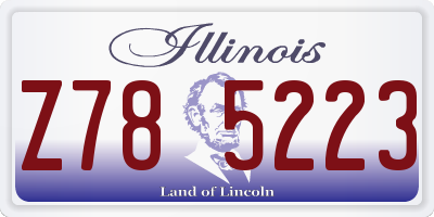 IL license plate Z785223