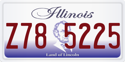IL license plate Z785225