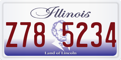 IL license plate Z785234