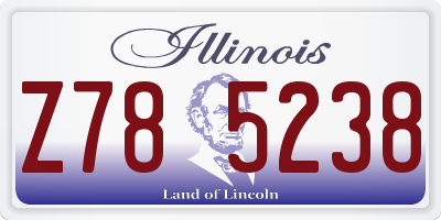 IL license plate Z785238