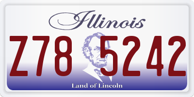 IL license plate Z785242
