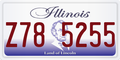 IL license plate Z785255