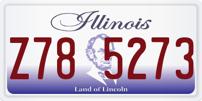 IL license plate Z785273