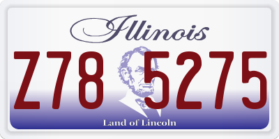 IL license plate Z785275