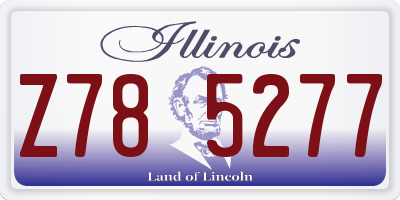 IL license plate Z785277