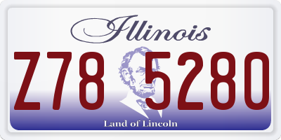 IL license plate Z785280