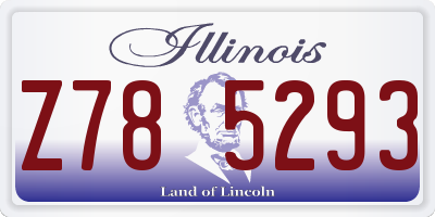 IL license plate Z785293