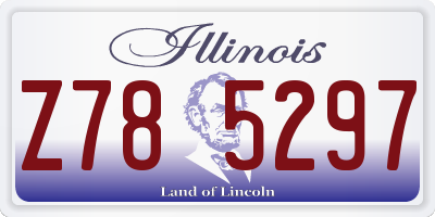 IL license plate Z785297