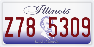 IL license plate Z785309