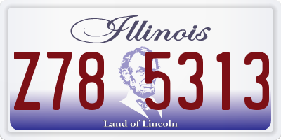 IL license plate Z785313