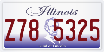 IL license plate Z785325