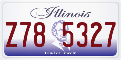 IL license plate Z785327