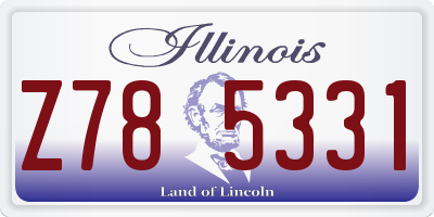 IL license plate Z785331