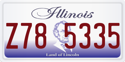 IL license plate Z785335
