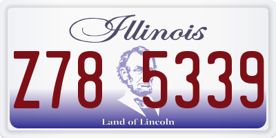 IL license plate Z785339