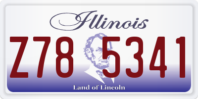 IL license plate Z785341